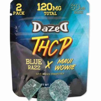 Dazed THC-P 60mg 2pk Gummies Blue Razz Closeout