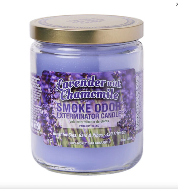 Smoke Odor Candle Lavender with Chamemile