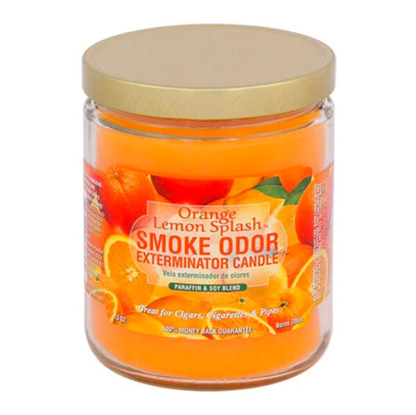 Smoke Odor Candle Orange Lemon