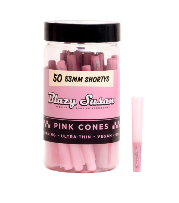 Blazy Susan Cones Shorties Pink 50 Pack