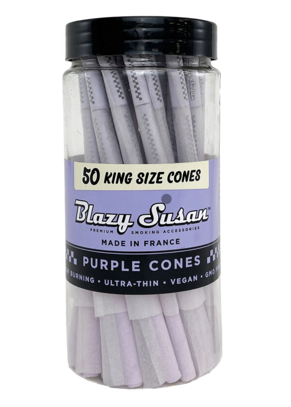 Blazy Susan Cones King Size Purple 50 Pack