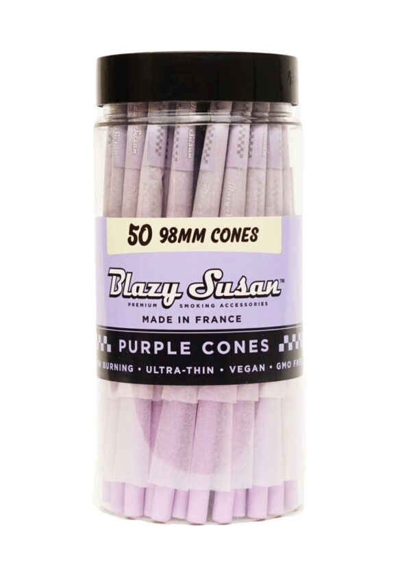 Blazy Susan Cones 98mm Purple 50 Pack