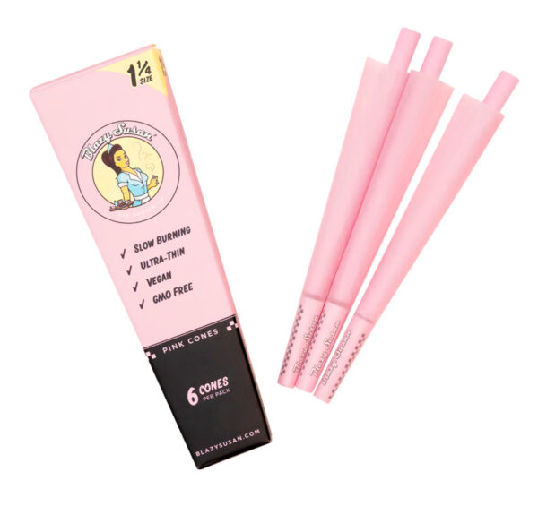 Blazy Susan Cones 1 1/4 Pink 6 Pack