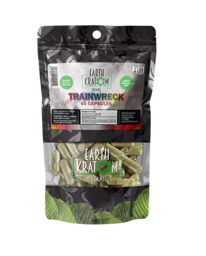 Earth Kratom- Trainwreck Caps 65 ct