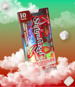 Shrumfuzed gummies 10pk- White Chocolate Peppermint