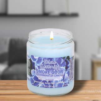 blue serenity smoke odor exterminator candle