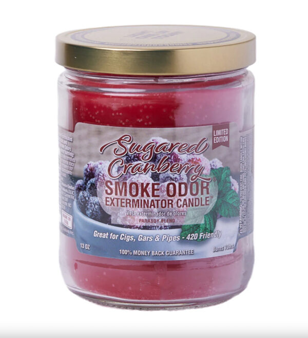 Smoke Odor Candle Sugared Cranberry