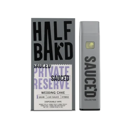Half Bak'd Sauce'd Private Reserve Wedding Cake - Hybrid
