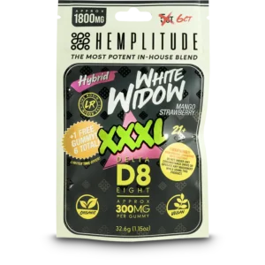 Hemplitude D8 Gummy 1800mg White Widow 6ct