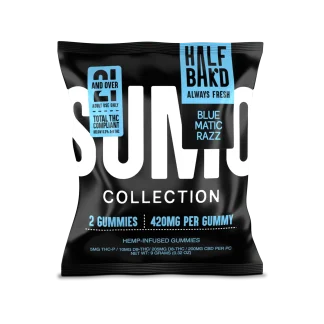 Half Bak'd Sumo Gummies 2 Pk Bluematic Razz