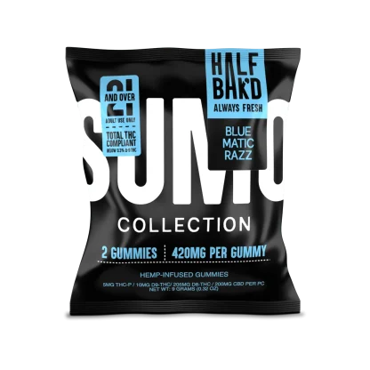 Half Bak'd Sumo Gummies 2 Pk Bluematic Razz