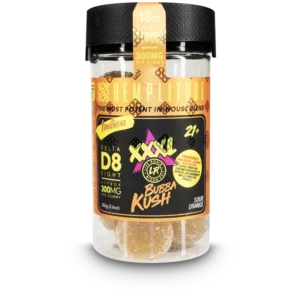 Hemplitude D8 Gummy 5400mg Bubba Kush 18CT