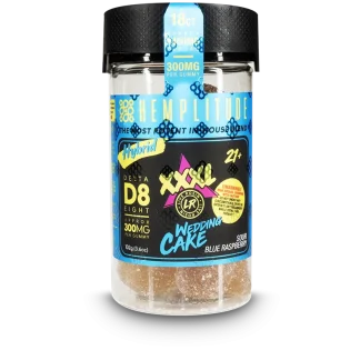 Hemplitude D8 Gummy 5400mg Wedding Cake 18CT