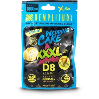 Hemplitude D8 Gummy 1800MG Wedding Cake 6CT