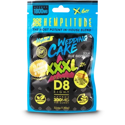 Hemplitude D8 Gummy 1800MG Wedding Cake 6CT