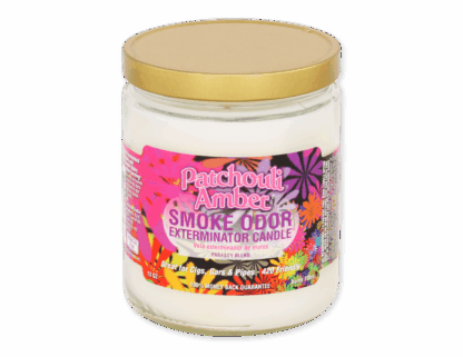 Smoke Odor Exterminator Candle Peace & Love – fresh floral incense enzyme candle for smoke, pet, and household odors