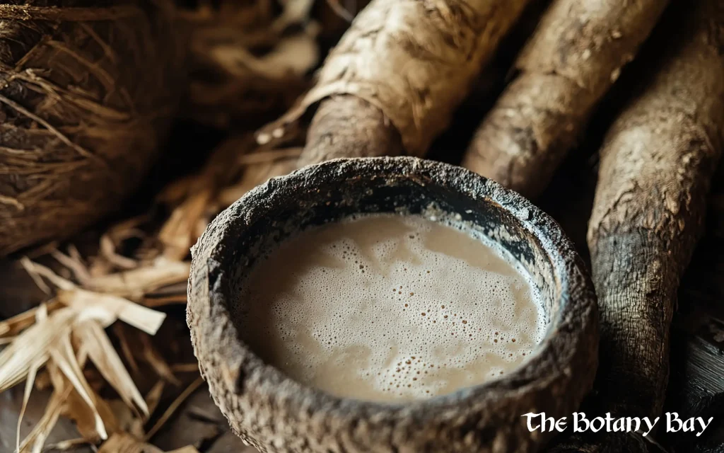 a close up of a kava drink