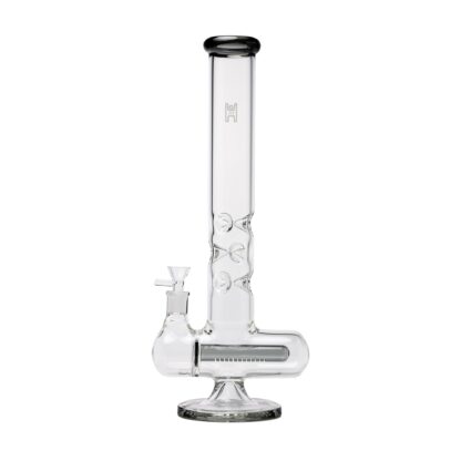Human Grade Inline Tube Triple Ice Catch Glass Water Pipe - Image 5