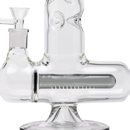Human Grade Inline Tube Triple Ice Catch Glass Water Pipe - Image 6