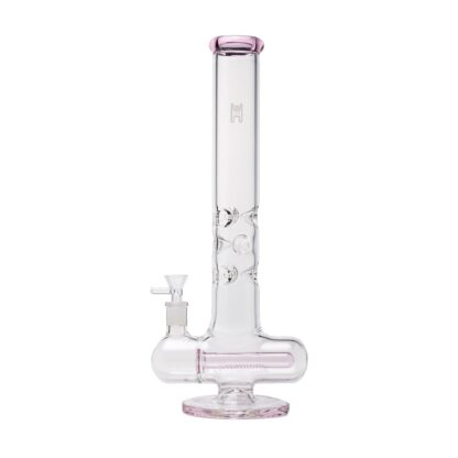 Human Grade Inline Tube Triple Ice Catch Glass Water Pipe - Image 3