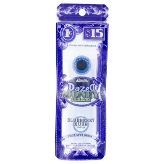 dazed blueberry kush thcp resin disposable vape