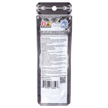 thcp disposable, dazed thcp vape back of package