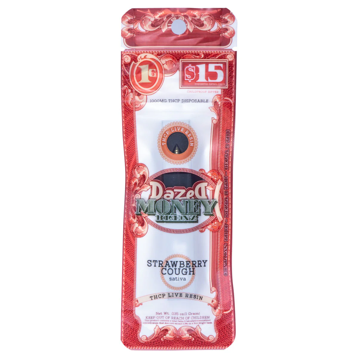 dazed strawberry cough thcp live resin disposable vape