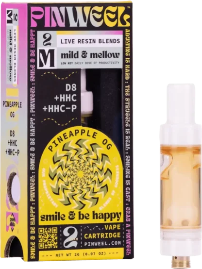 pinwheel pineapple og delta 8, HHC, HHC-P cartridge