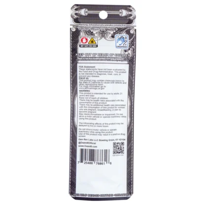 strawberry cough money blenz thcp disposable vape back of package