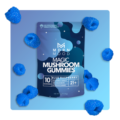 MDRN MOOD Magic Mushroom Gummies - Blue Raspberry - Image 10