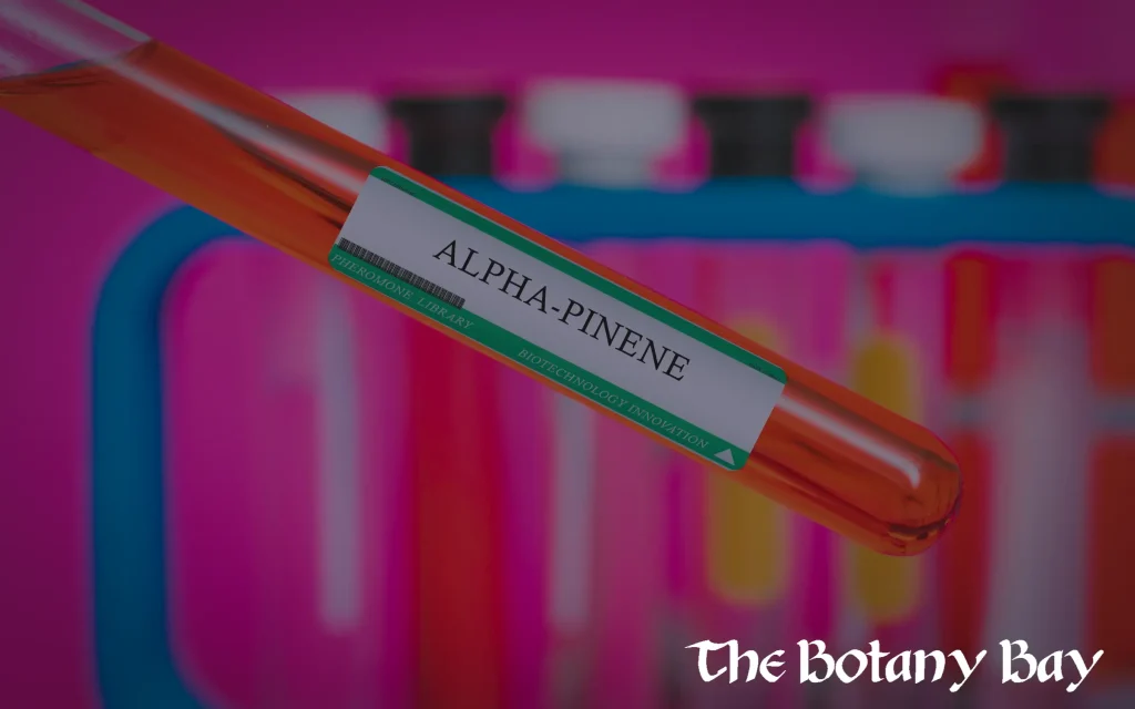 terpene alpha-pinene, vial