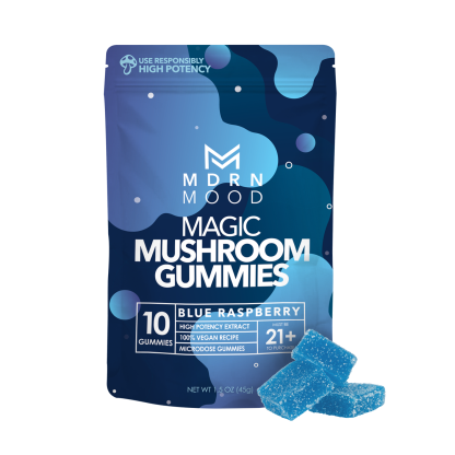 MDRN MOOD Magic Mushroom Gummies - Blue Raspberry - Image 5