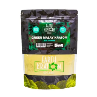 500g green malay kratom powder by earth kratom