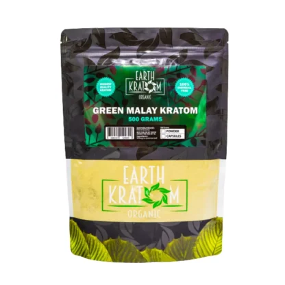 500g green malay kratom powder by earth kratom