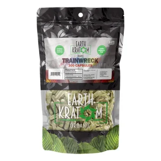 300ct trainwreck kratom capsules