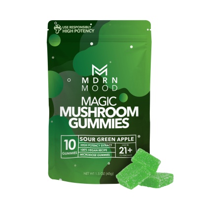 MDRN MOOD Magic Mushroom Gummies - Sour Green Apple - Image 3