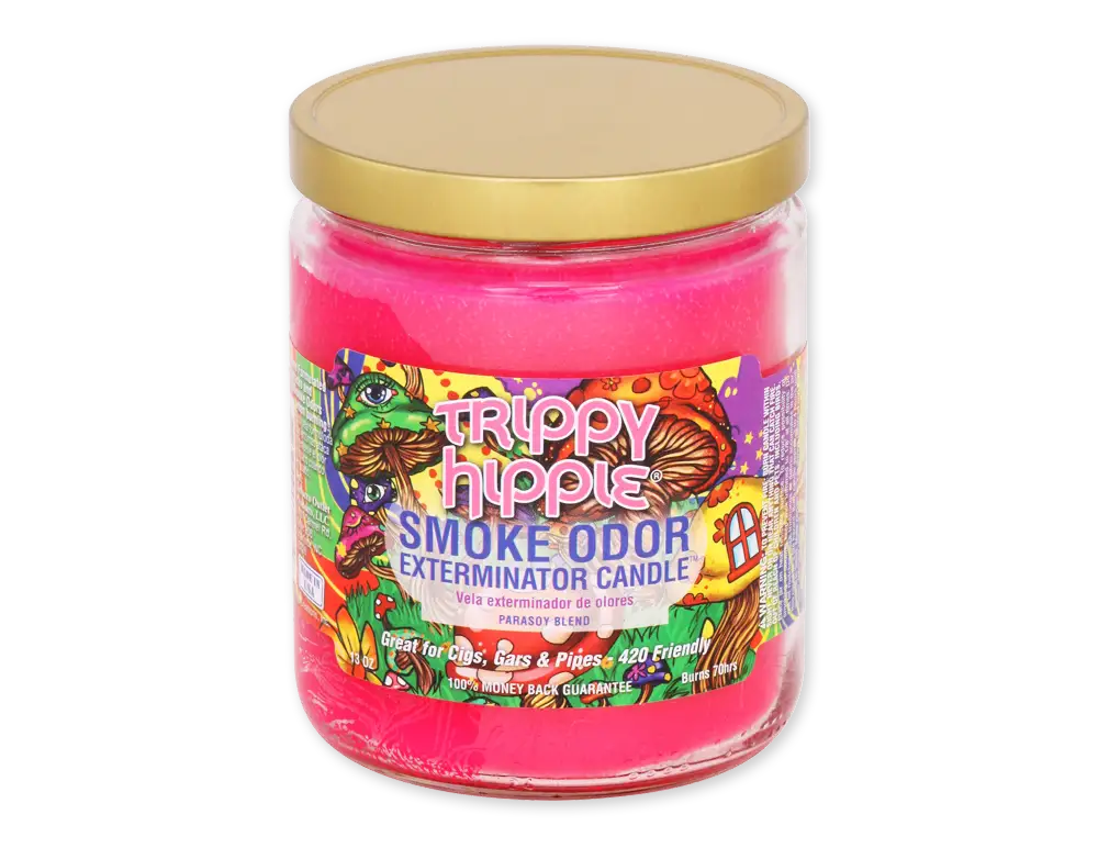 trippy hippie smoke odor exterminator candle