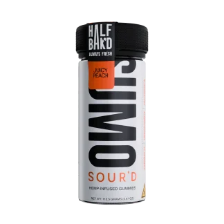 juicy peach sour delta 8 gummies