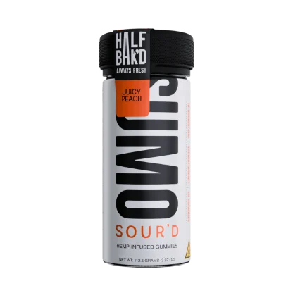 juicy peach sour delta 8 gummies