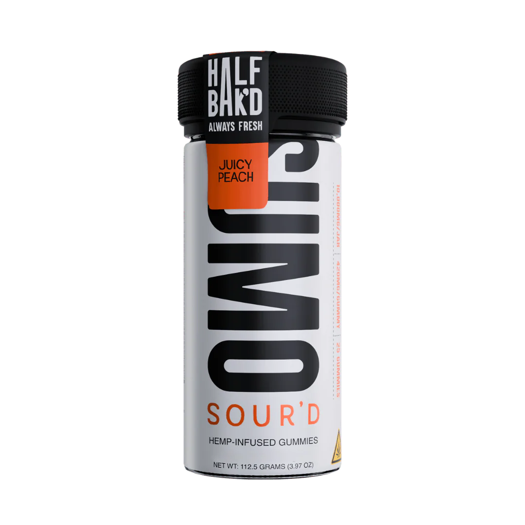 juicy peach sour delta 8 gummies